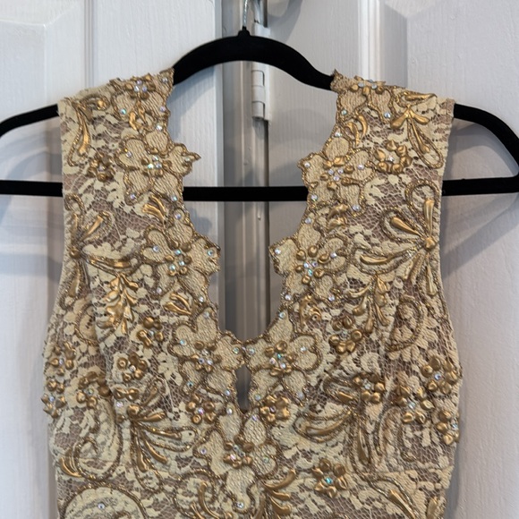 Beautiful Metallic Gold Dress - Picture 2 of 4